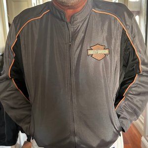 Harley Davidson Motorcycle Heavy Mesh Grey Racing Jacket sz XXL